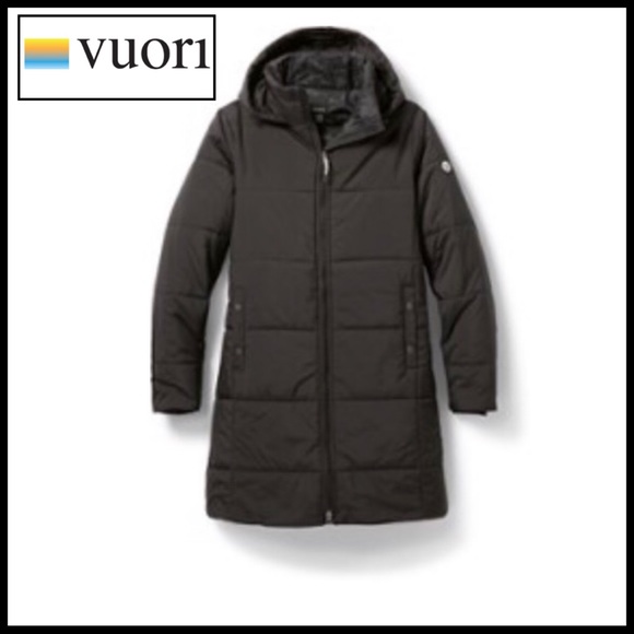 Vuori Jackets & Blazers - Vuori Truckee Insulated Parka in Black/Camo Size L
